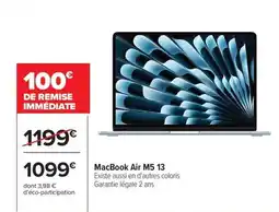 Carrefour MacBook Air M5.13 offre