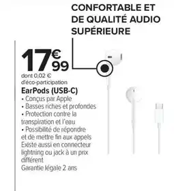 Carrefour EarPods (USB-C) offre