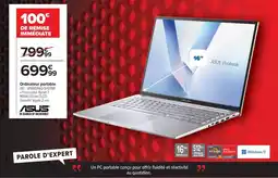 Carrefour ASUS Ordinateur portable offre