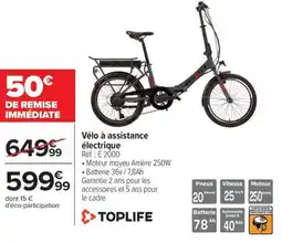 Carrefour TOPLIFE Vélo à assistance électrique offre