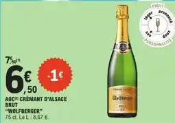 E.Leclerc Brut - aoc crémant d'alsace offre