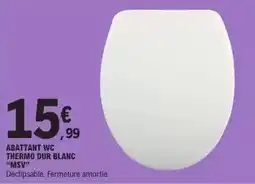 E.Leclerc Abattant wc thermo dur blanc offre