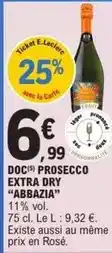 E.Leclerc E.leclerc - doc prosecco extra dry offre