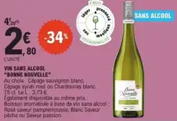E.Leclerc Bonne nouvelle - vin sans alcool offre