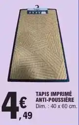 E.Leclerc Dim - tapis imprime anti-poussiere offre