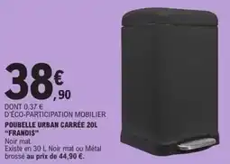 E.Leclerc Poubelle urban carrée 20l offre