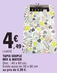 E.Leclerc Mix - tapis souple & match offre