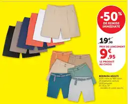 Super U Bermuda adulte offre