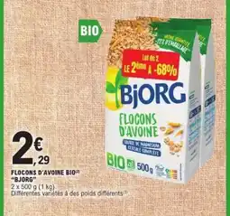 E.Leclerc BJORG Flocons d'avoine bio offre