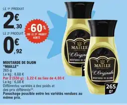 E.Leclerc MAILL Moutarde de dijon offre
