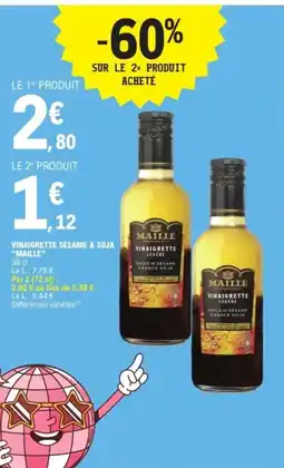 E.Leclerc MAILLE Vinaigrette sésame & soja offre