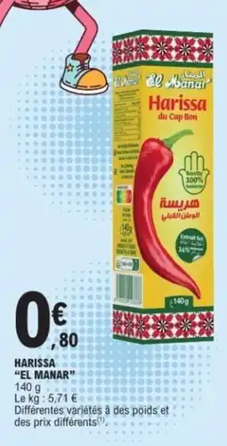 E.Leclerc EL MANAR Harissa offre