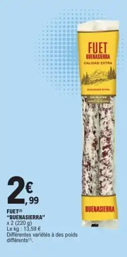 E.Leclerc BUENASIERRA Fuet offre