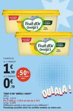 E.Leclerc FRUIT D'OR Oméga 3 doux offre