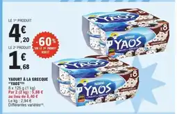 E.Leclerc YAOS Yaourt à la grecque offre