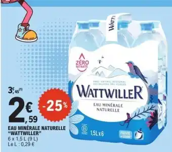 WATTWILLER Eau minérale naturelle