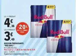 E.Leclerc RED BULL Boisson énergisante offre