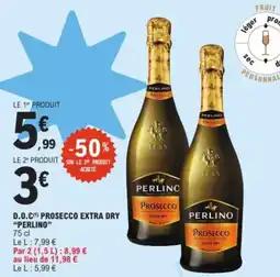 E.Leclerc PERLINO D.o.c prosecco extra dry offre