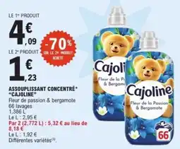 E.Leclerc CAJOLINE Assouplissant concentré offre