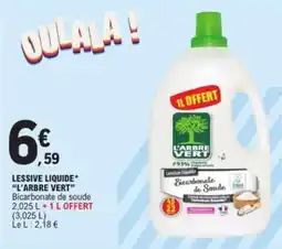 E.Leclerc L'ARBRE VERT Lessive liquide offre