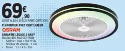 E.Leclerc OSRAM Plafonnier avec ventilateur offre