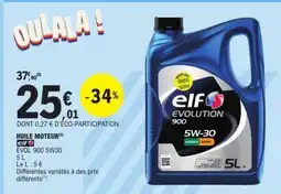 E.Leclerc ELF huile moteur offre