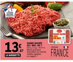 E.Leclerc Viande hachée 20% mat. gr offre