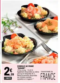 E.Leclerc BIGARD Coquille au crabe offre