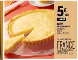 E.Leclerc Tarte au citron offre