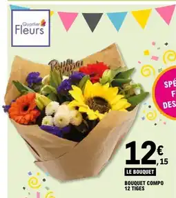 E.Leclerc Bouquet compo 12 tiges offre