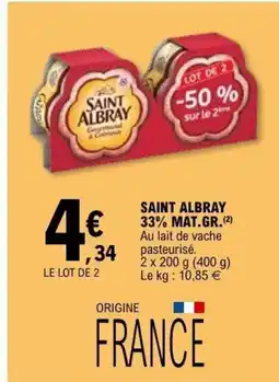 E.Leclerc SAINT ALBRAY 33% mat gr offre