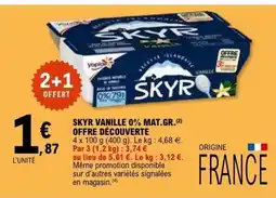 E.Leclerc SKYR vanille 0% mat.gr.offre découverte offre