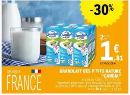 E.Leclerc CANDIA Grandlait des p'tits nature offre