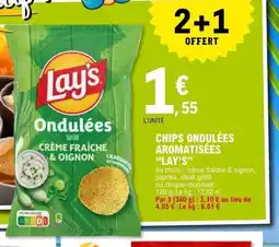 E.Leclerc LAY'S Chips ondulées aromatisées offre