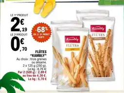 E.Leclerc KAMBLY Flûtes offre