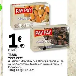 E.Leclerc PAY PAY Tapas offre