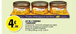 E.Leclerc LAGUILHON Lot de 3 terrines offre