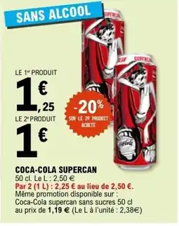 E.Leclerc Coca-cola supercan offre
