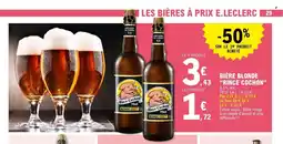 E.Leclerc RINCE COCHON Bière blonde 43 offre