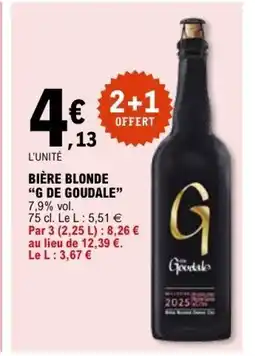 E.Leclerc G DE GOUDALE Bière blonde offre