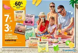 E.Leclerc WATERDROP 12 cubes d'hydratation avec vitamines offre