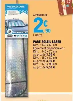 E.Leclerc Pare-soleil laser offre