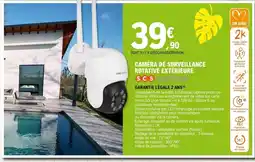 E.Leclerc Caméra de surveillance rotative extérieure offre
