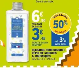 E.Leclerc Recharge pour bouquet répulsif mouches & moustiques offre
