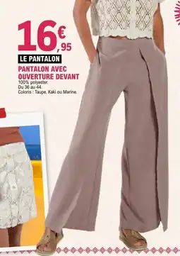 E.Leclerc Pantalon avec ouverture devant offre