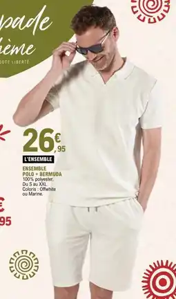 E.Leclerc Ensemble polo + bermuda offre
