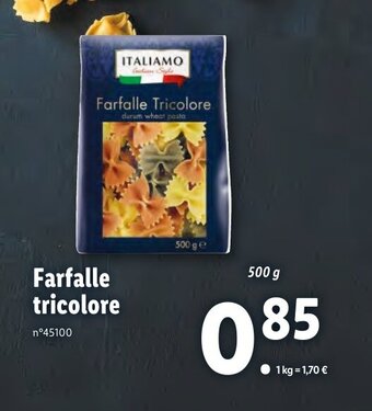 Farfalle tricolore