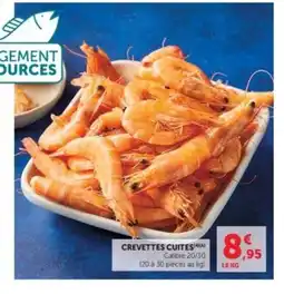 Hyper U Crevettes cuites offre