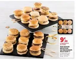 Hyper U Mini burger réception ou mini burger selection offre