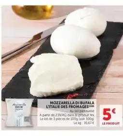 Hyper U Mozzarella di bufala l'italie des fromages offre